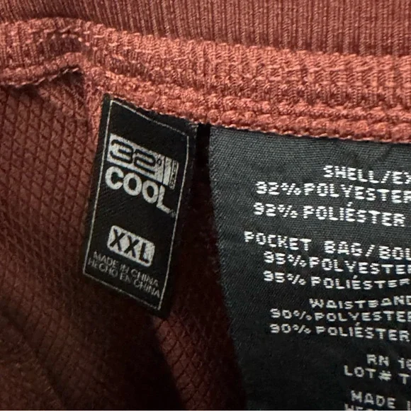 32 Degrees Cool Rust Joggers XXL Stretch Athleisure Lounge Pants - Picture 6 of 9